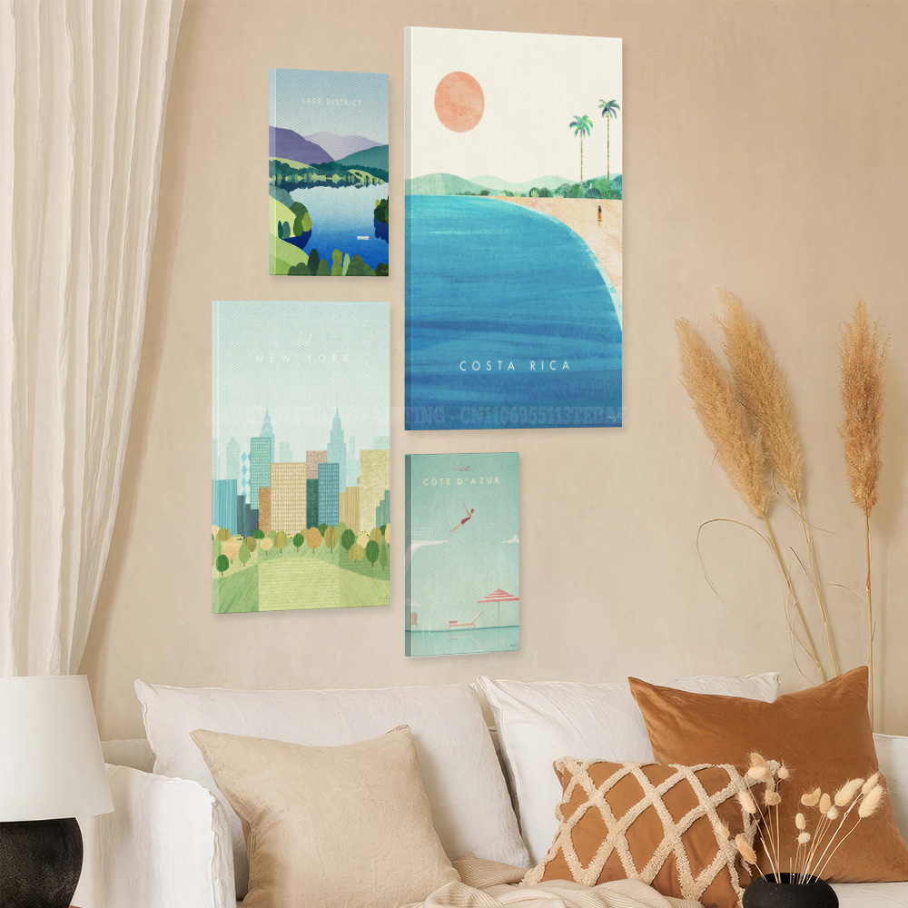 Vintage reisposter canvas wand - Home Decor New York recensie en prijs