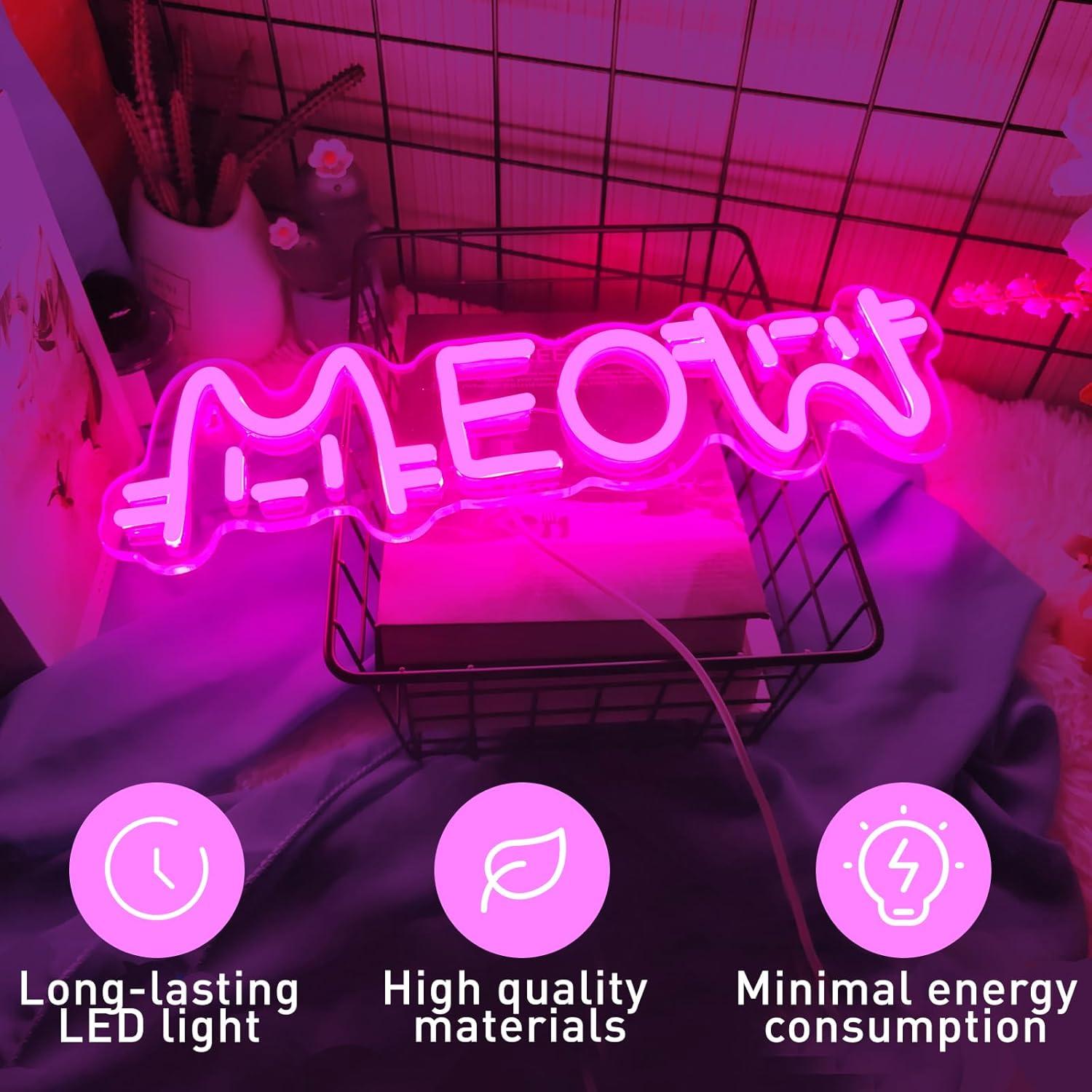 Miauw Neonbord Kat USB-aangedr - Home Decor Lighting recensie en prijs