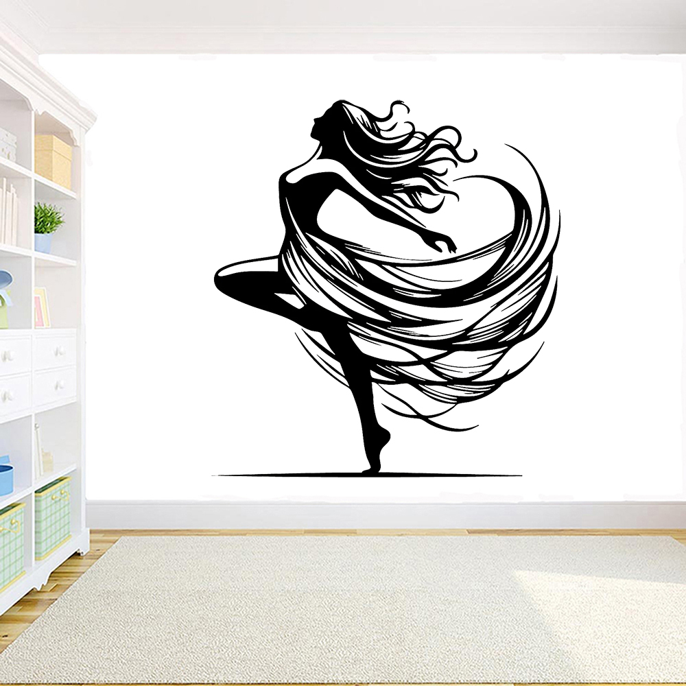 Dansende vrouw muursticker dan - Home Decor Vinyl Flooring recensie en prijs