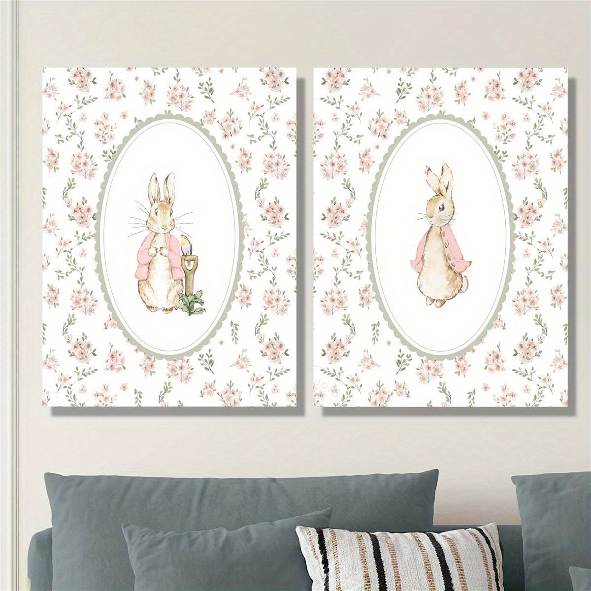 2 stuks retro paashaas canvas  - Home Decor Youtube recensie en prijs