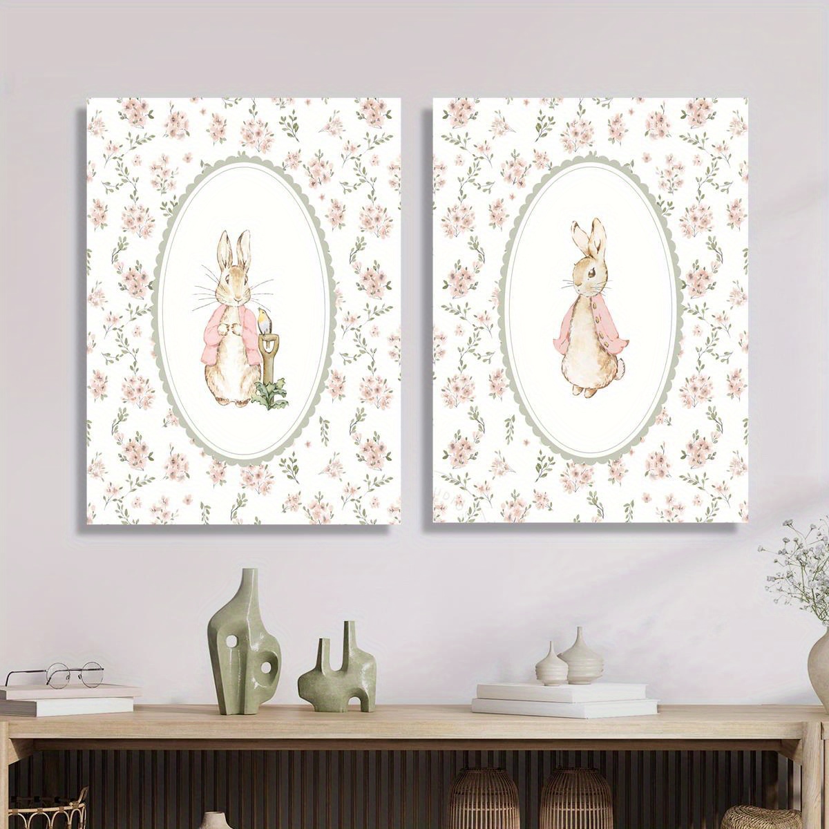 2 stuks retro paashaas canvas  - Home Decor Youtube recensie en prijs