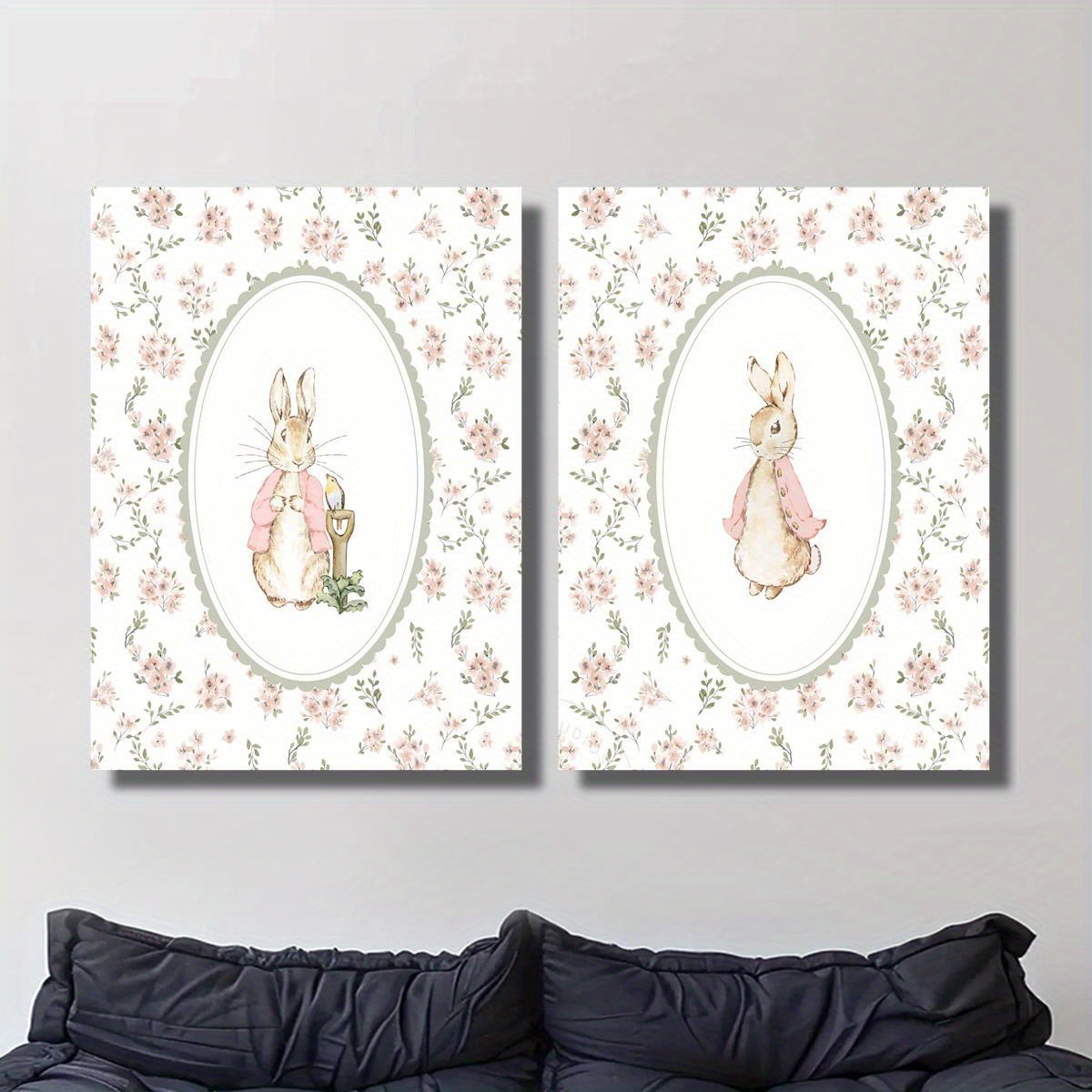 2 stuks retro paashaas canvas  - Home Decor Youtube recensie en prijs