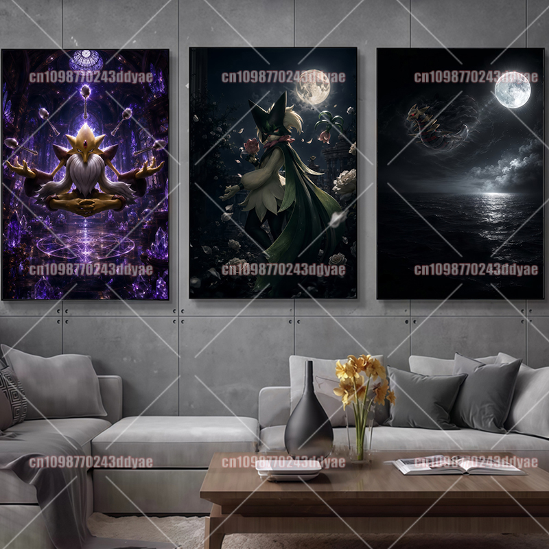 Anime Pokemon karakter canvas  - Home Decor Canvas recensie en prijs