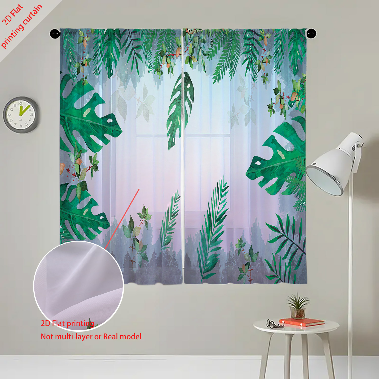 Plantenbedrukt transparant sch - Home Decor Youtube recensie en prijs