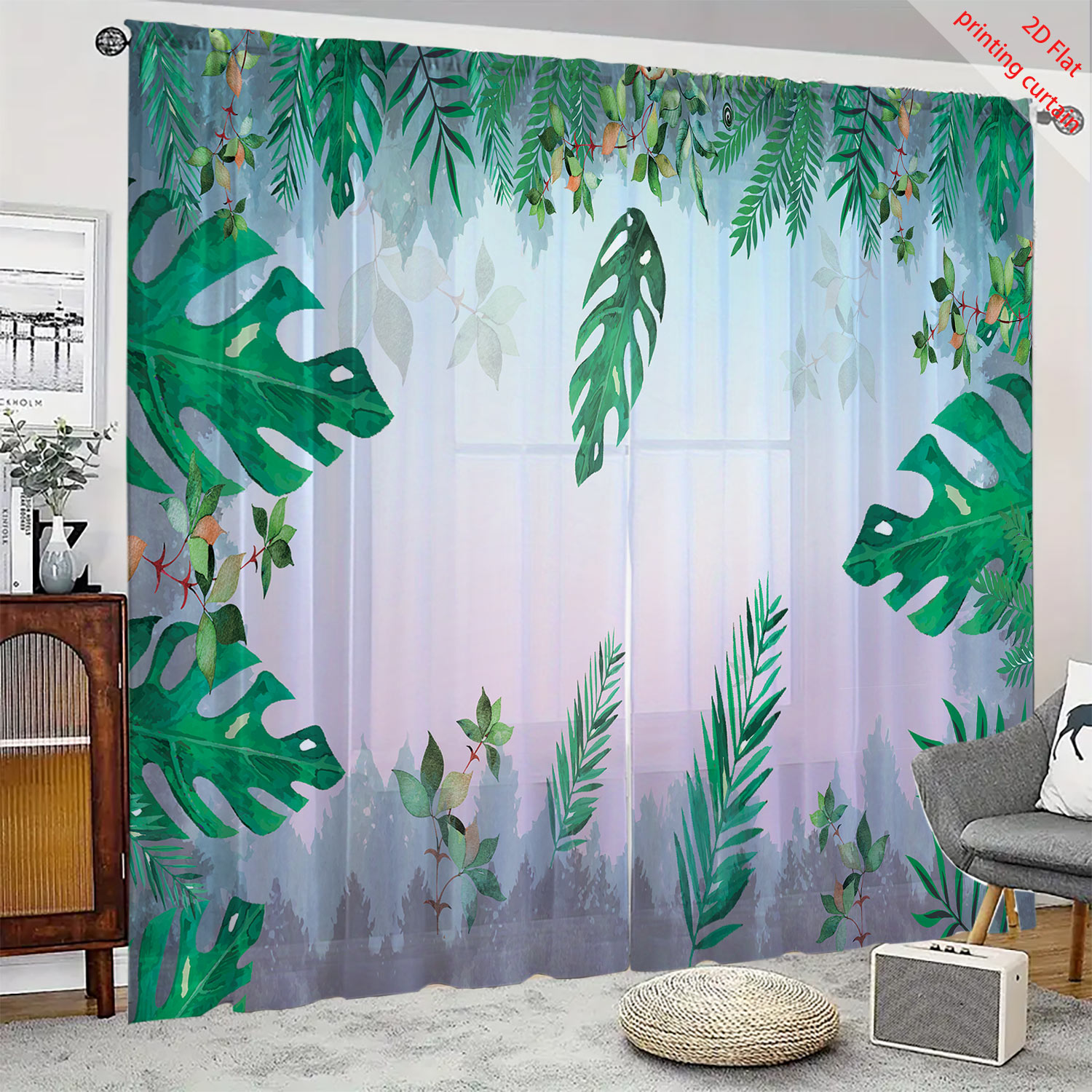 Plantenbedrukt transparant sch - Home Decor Youtube recensie en prijs