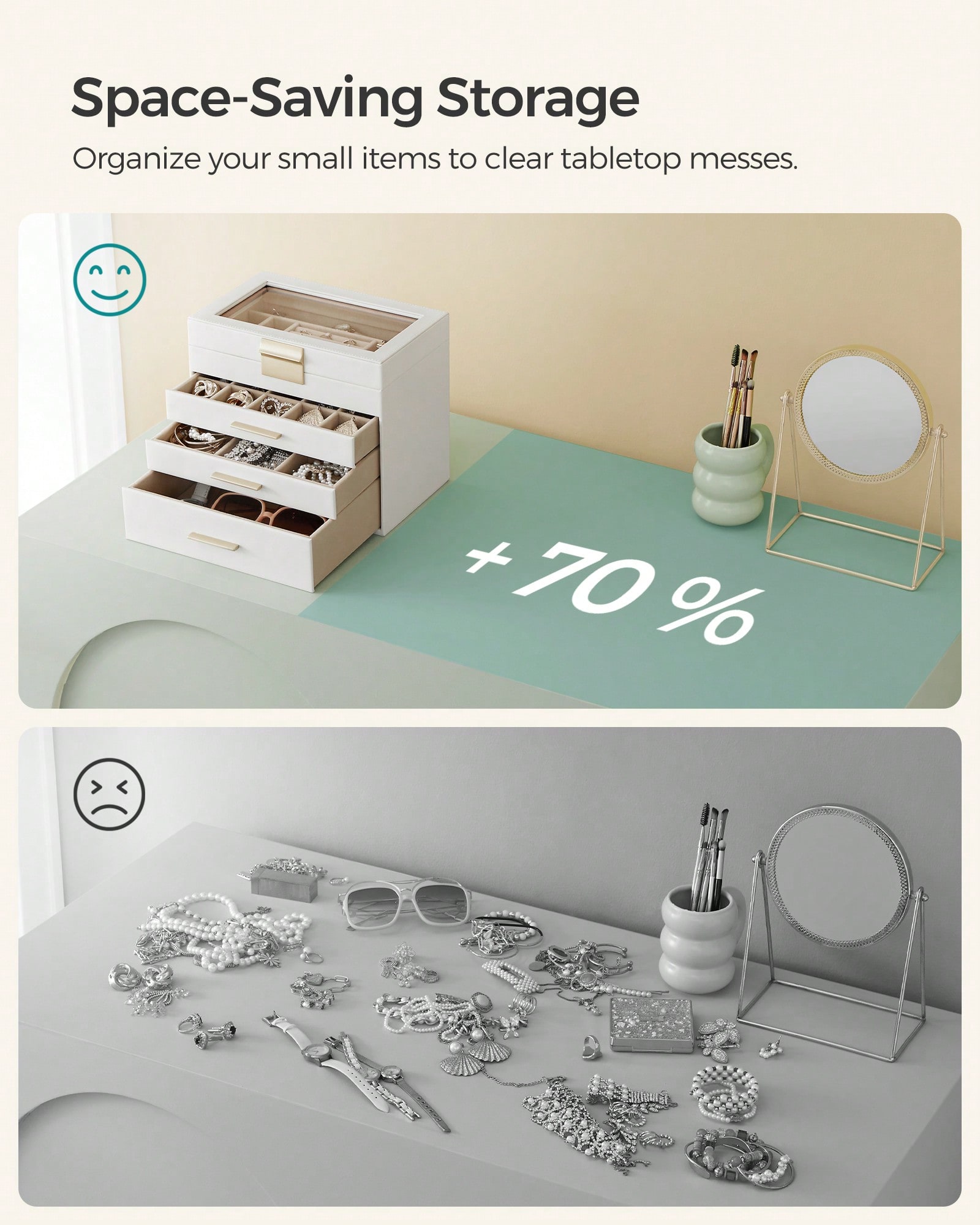 4-laags sieradenorganizer met  - Vanity Home Decor recensie en prijs