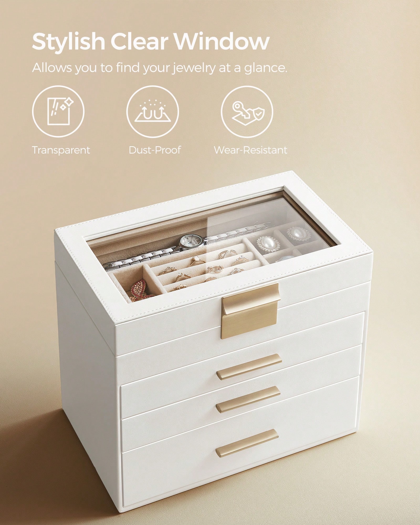 4-laags sieradenorganizer met  - Vanity Home Decor recensie en prijs