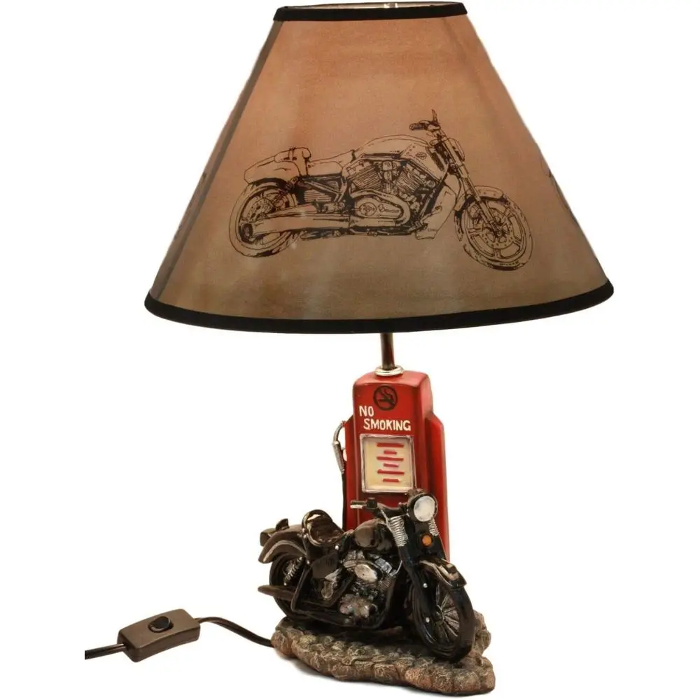 Vintage retro zwarte motorfiet - Home Decor Lighting recensie en prijs