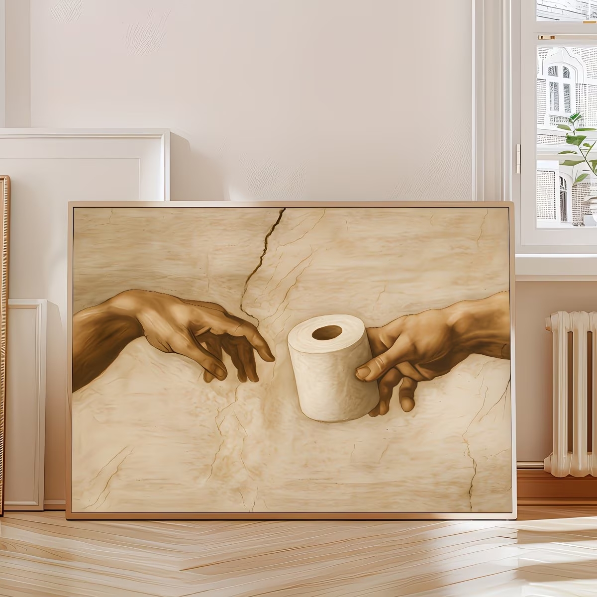 Retro Humoristisch Toiletpapie - Home Decor Wallpaper recensie en prijs