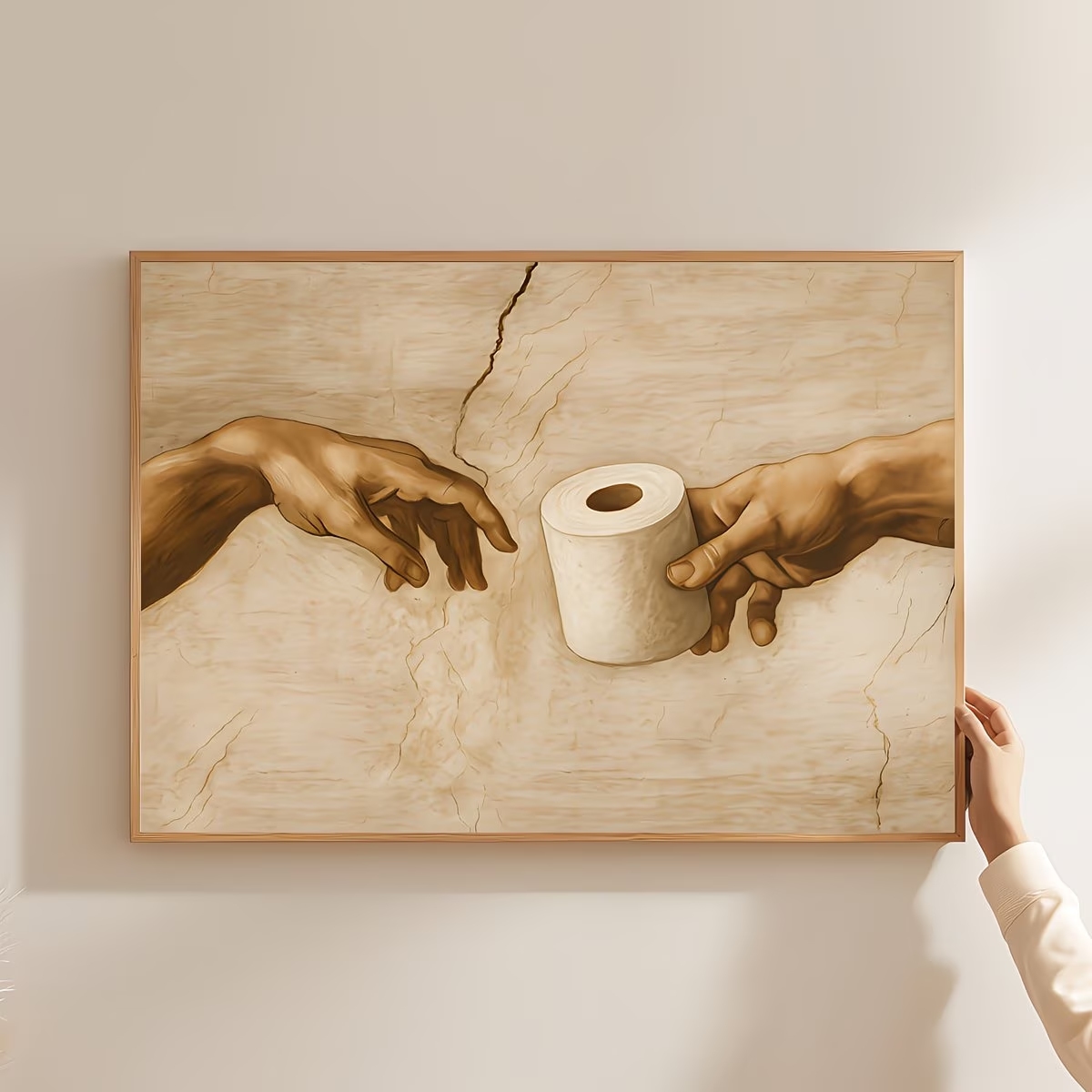 Retro Humoristisch Toiletpapie - Home Decor Wallpaper recensie en prijs