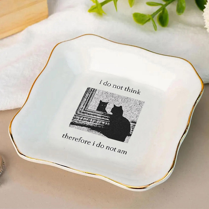 1 stuk Ik denk niet dat ik gra - Ceramic Trinket Dish recensie en prijs
