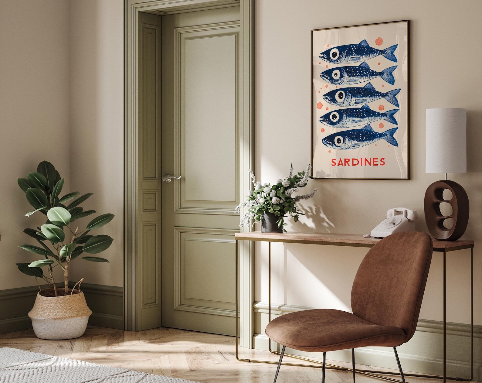 Vintage Sardines Canvas Wall A - Home Decor Youtube recensie en prijs