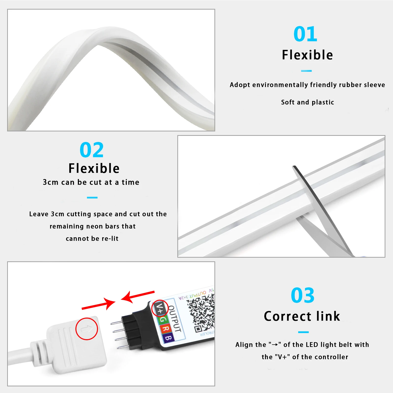 1-5m RGB LED Neon Strip Licht  - Home Decor Lighting recensie en prijs
